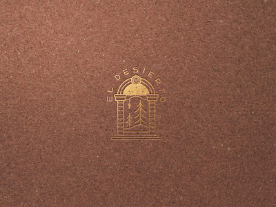 "El Desierto Recording Studio" Final branding design icon illustration logo