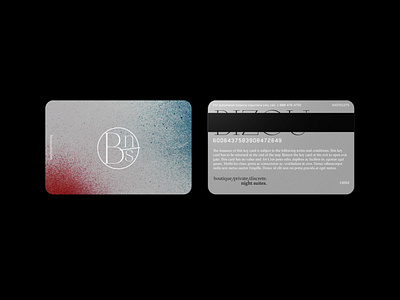 BIZOU: Night Suites Keycard branding design icon illustration logo