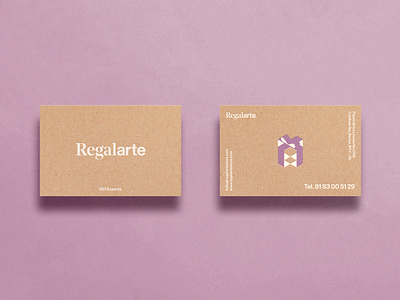 Regalarte. Gift Experts. Business Card branding design icon illustration illustrator logo vector