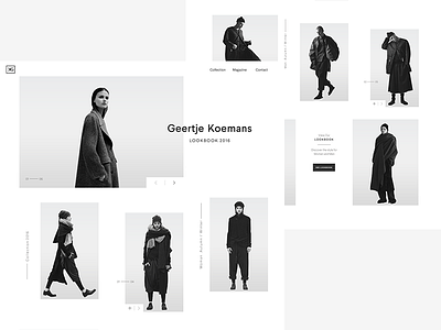 Black&White fashion minimal website