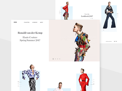 RVDK fashion designer fashion home page landing page