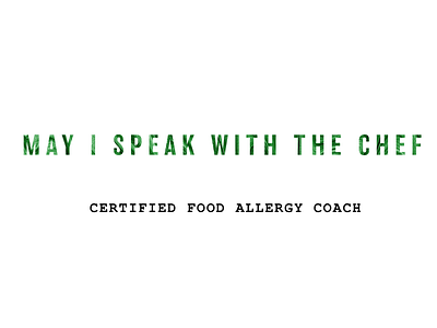 May I Speak With The Chef blog blogger brand coach food blog identity logo