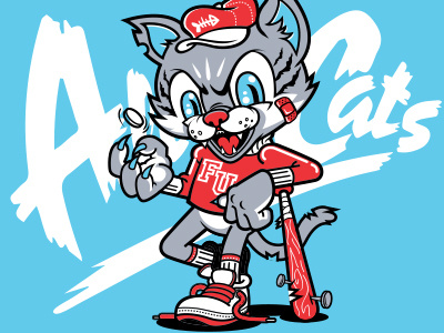 Alley Cats cat fu gang mascot