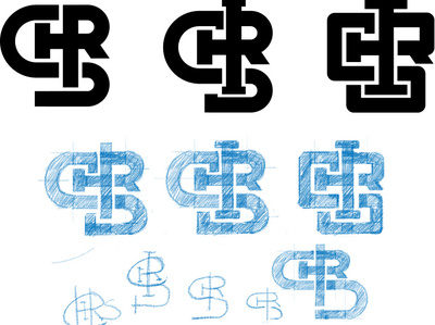 "Chris" graphic lettermark monogram