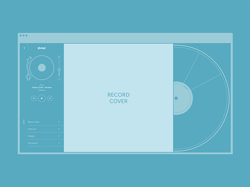 Vinyl Sleeve Browser Animation animation browser gramophone record shrinking sleave vinyl