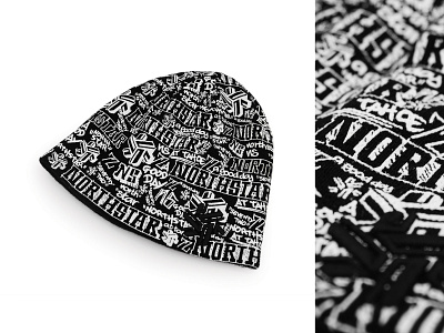 Northstar beanie artwork action sports apparel design drawing graphics hand drawn hand lettering headwear logo logos product photography resort sketches type typography