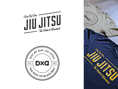 Day By Day Jiu Jitsu T-Shirt Designs apparel artwork badge design branding brazilian jiu jitsu design jiu jitsu lettering logo type typography vector