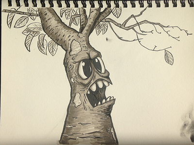 Tree Monster inktober tree monster