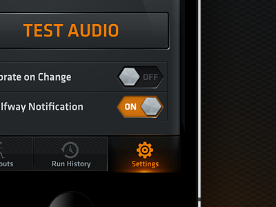 Running App app interface iphone ui