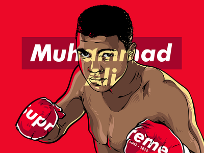 The Greatest is gone ali boxing boxinglife hypebeast legend mohammad mohammadali supreme
