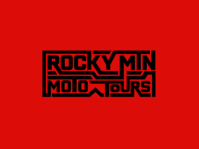 Rocky Mtn Moto Tours concept design illustration logo moto motorbike rockymountain rockymountain