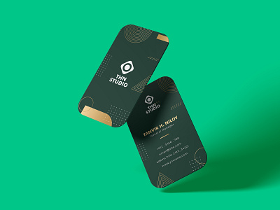 Vertical Business Card Design V2