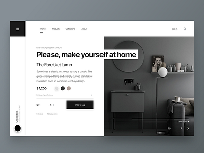 Layout exploration for ecommerce furniture store