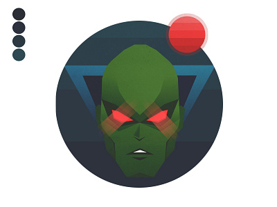 Martian Manhunter comic dc icon design illustration martian manhunter