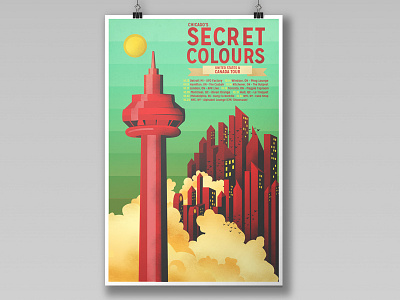 Secret Colours Canada Tour design illustration music poster show poster