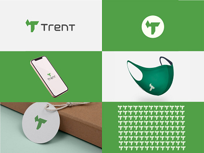 Trent / Branding Logo 2d logo branding branding design busness logo design graphic design logo logo design minimalist logo t logo vector