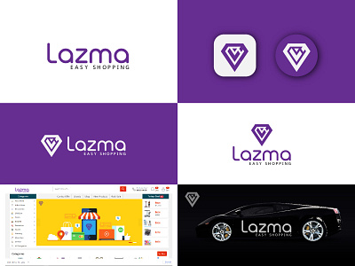 Lazma / Logo Branding 2d logo branding branding design business logo design graphic design logo logo design mordern logo vector