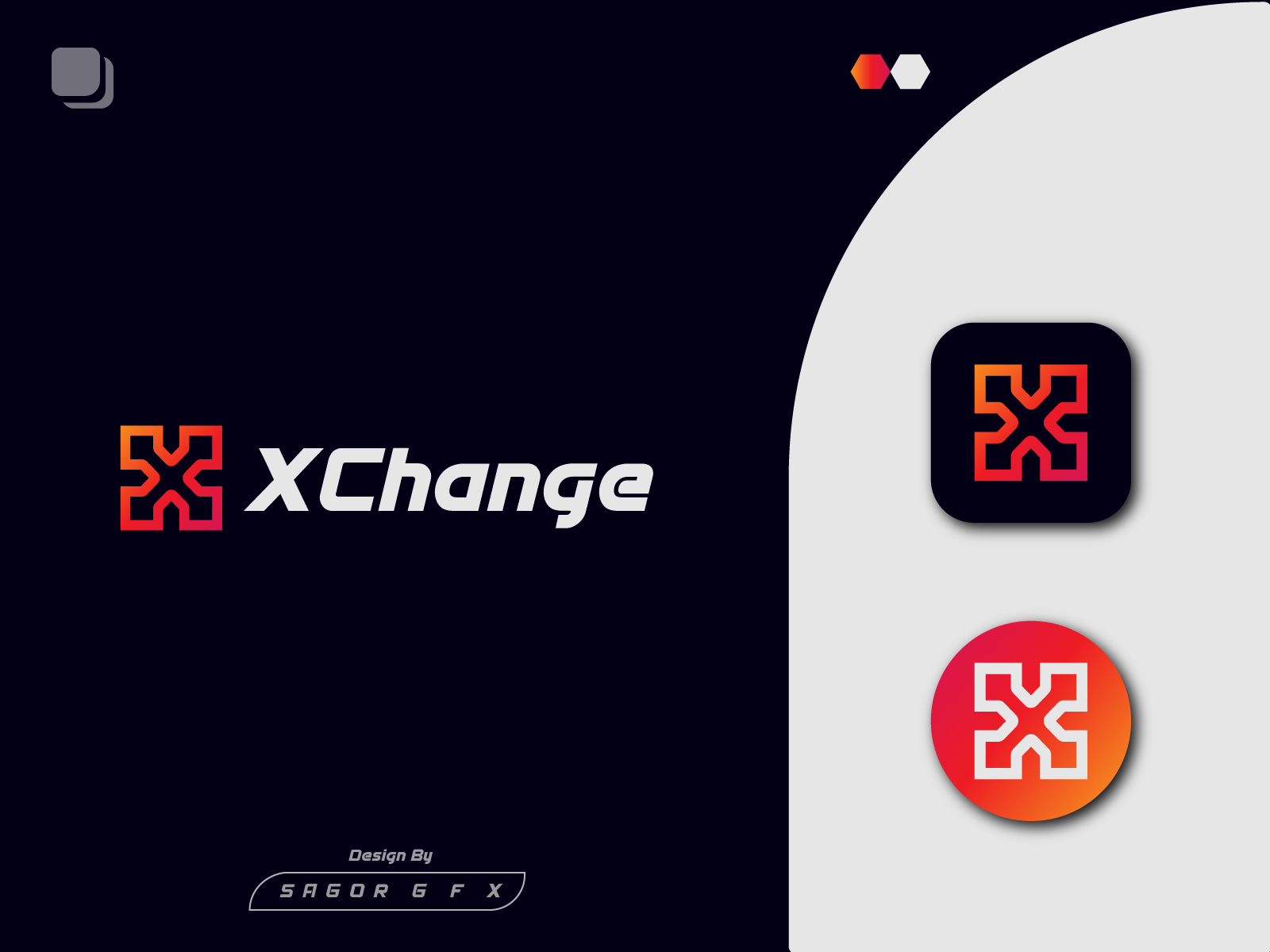 XChange / Logo Branding by Logo Branding Lab 💠 on Dribbble
