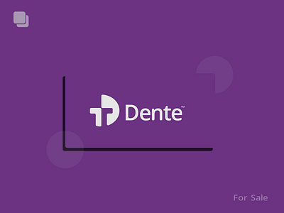Dente / Logo Branding Design 2d logo apps icon brand identity branding branding design business logo d logo design graphic design icon icon logo illustration logo logo design minimalist logo modren vector