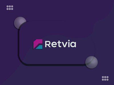 Retvia / Logo branding design 2d logo branding branding design business logo design graphic design icon illustration logo logo design minimalist logo modren logo r logo ui vector