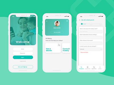 VD Case Study doctor app health app mobile app ui ux