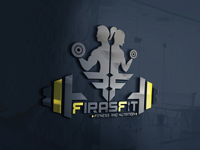 FItness And Nutrition Logo design 3d branding fitness logo graphic design logo