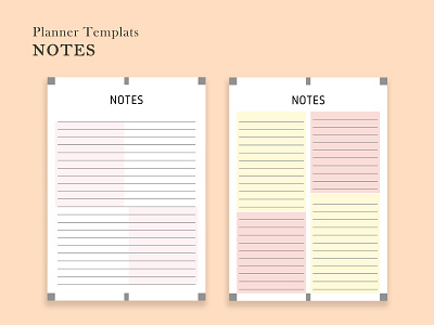 Notes Templets a4 best planner minimal planner