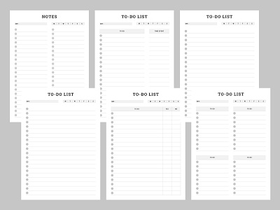 Unlimited Planner Template To - Do List And Notes best best design best planner design minimal planner notes planner planner to do list
