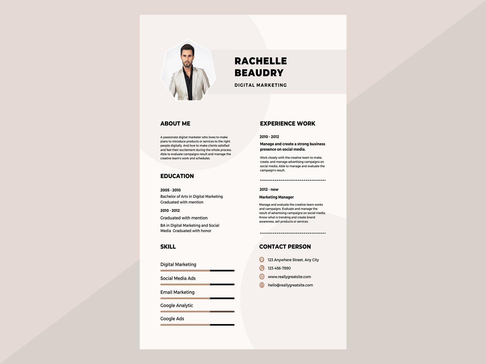 Resume Template best best design resume