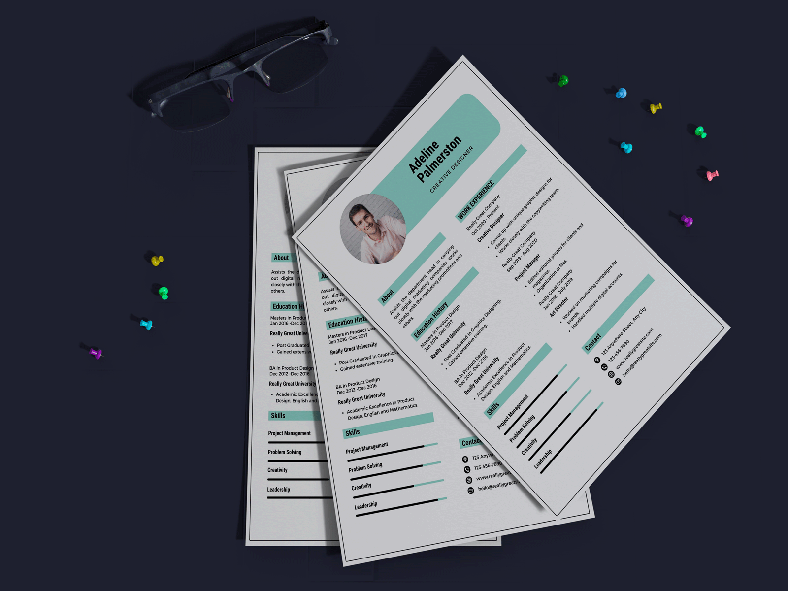 Minimal Resume Template by DesignByStore on Dribbble