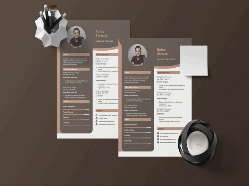 Professional Creative Designer Resume