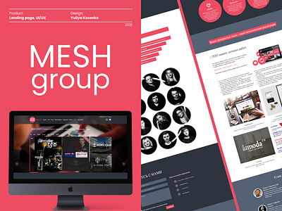 MESHGROUP concept css html landing page