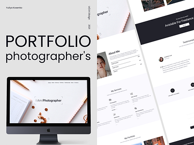 PORTFOLIO PHOTOGRAPHER'S by Yuliya Kosenko on Dribbble