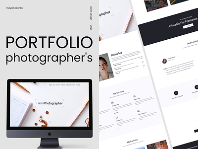 PORTFOLIO PHOTOGRAPHER'S concept css html landing page portfolio