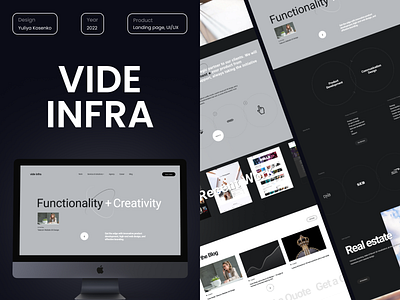 VIDE INFRA concept css html landing page