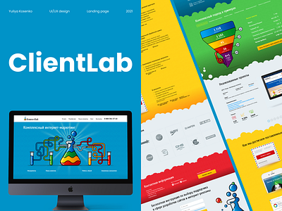 CLIENTLAB concept css html landing page