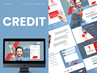 CREDIT banking concept css finance html landing page