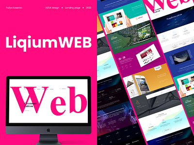 LIQIUMWEB concept css html landing page