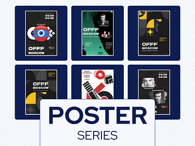 Poster series abstract afisha collection concept creative design graphic design modern placard poster poster series ui uiux ux visual design web design