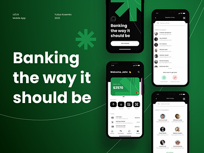 Mobile App abstract app bank banking card concept creative design finance graphic design interface landing mobile modern page ui uiux ux visual design web design