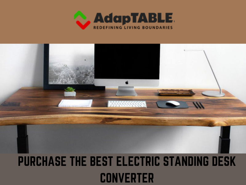 Purchase The Best Electric Standing Desk Converter by AdapTable on Dribbble