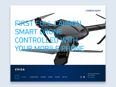 Erida Copter Web Landing 3d copter drone landing web