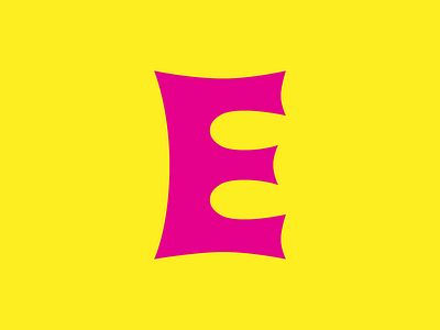 A Glyph A Day #29 60s 70s a glyph a day agad capital e experimental flower power font glyph letter lettering march pink project psychedelic type type design typography yellow