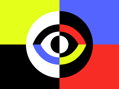 Eye See You abstract bold eye graphic illustration minimal pop art