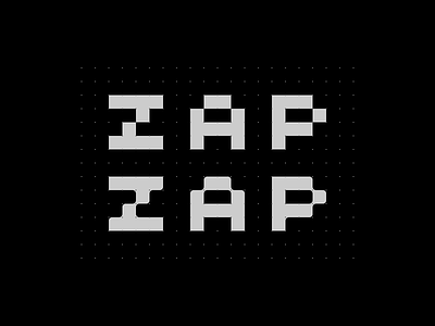 Zap Zap branding font grid modular monospace typography