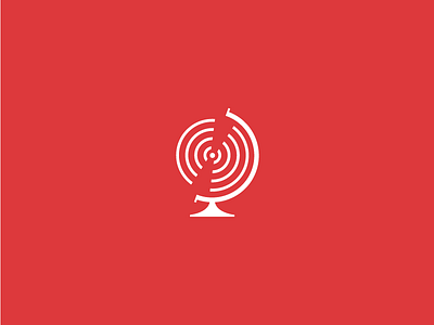 Missions Identity Concept #1 branding globe icon identity logo love missions radiowaves ripple transmission world