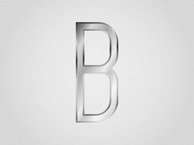 Day 2: B 36 days of type art deco font gothic letter logo mark metallic monogram type typography