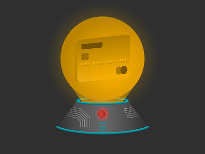The Future of Retail credit card crystal ball future illustration podcast scifi technology