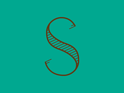 A Glyph A Day #20 a glyph a day agad decorative experimental glyph lines march project s serif spring stroke texture type type design typography