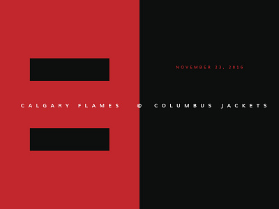 Blue Jackets Score: November 23, 2016 blue jackets columbus data data visualization hockey infographics minimal nhl score sports typography